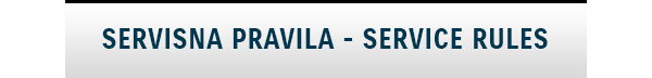 Servisna pravila